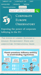 Mobile Screenshot of corporateeurope.org