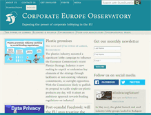 Tablet Screenshot of corporateeurope.org